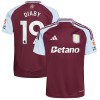 Maillot de Supporter Aston Villa Diaby 19 Domicile 2024-25 Pour Homme